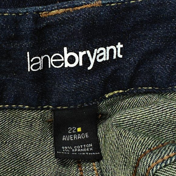 Lane Bryant Distinctly Bootcut Jeans Women's Size 22 Blue Dark Wash Stretch NWT - Picture 9 of 11